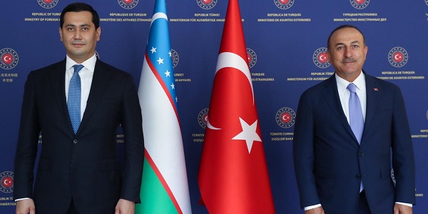 Meeting of Foreign Minister Mevlüt Çavuşoğlu with Deputy Prime Minister Sardor Umurzakov of Uzbekistan, 28 July 2020