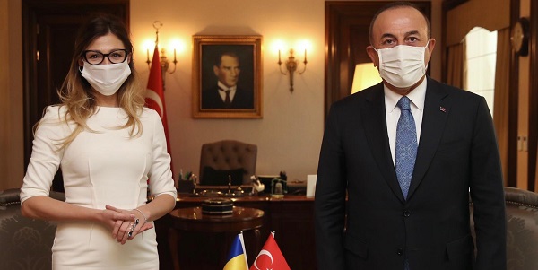 Meeting of Foreign Minister Mevlüt Çavuşoğlu with First Deputy Foreign Minister Emine Dzheppar of Ukraine, 14 October 2020