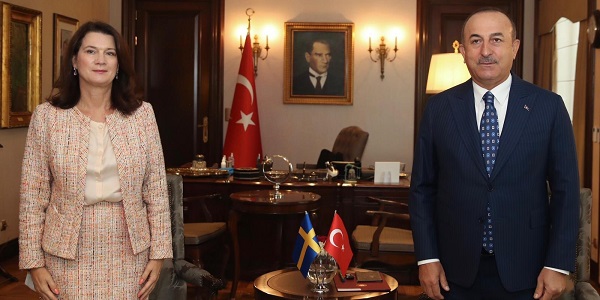 Meeting of Foreign Minister Mevlüt Çavuşoğlu with Foreign Minister Ann Linde of Sweden, 13 October 2020