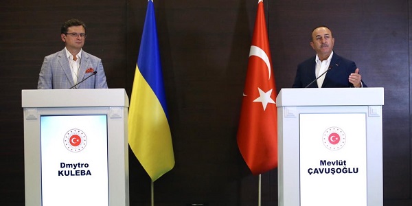 Meeting of Foreign Minister Mevlüt Çavuşoğlu with Foreign Minister Dmytro Kuleba of Ukraine, 3 July 2020