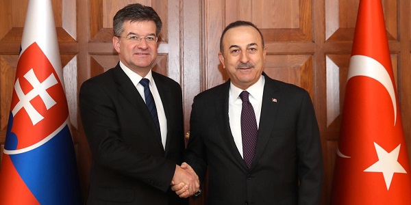 Meeting of Foreign Minister Mevlüt Çavuşoğlu with Foreign Minister Miroslav Lajcak of Slovakia, 7 February 2020