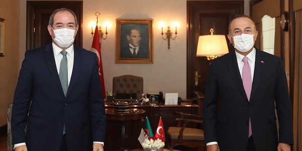 Meeting of Foreign Minister Mevlüt Çavuşoğlu with Foreign Minister Sabri Boukadoum of Algeria, 1 September 2020