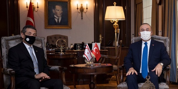 Meeting of Foreign Minister Mevlüt Çavuşoğlu with Foreign Minister Tahsin Ertuğruloğlu of the Turkish Republic of Northern Cyprus, 11 January 2021