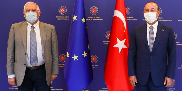 Meeting of Foreign Minister Mevlüt Çavuşoğlu with High Representative Josep Borrell of the European Union, 6 July 2020