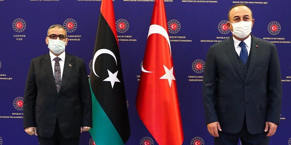 Meeting of Foreign Minister Mevlüt Çavuşoğlu with Khalid al-Mishri, President of the High Council of State of Libya, 11 December 2020