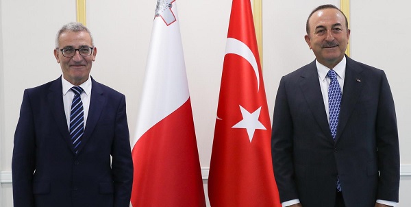 Meeting of Foreign Minister Mevlüt Çavuşoğlu with Minister for European and Foreign Affairs Evarist Bartolo of Malta, 14 July 2020