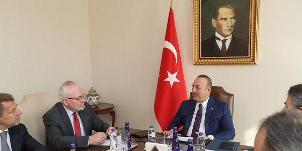 Meeting of Foreign Minister Mevlüt Çavuşoğlu with the Co-Chairs of the Minsk Group of the Organization for Security and Co-operation in Europe (OSCE), 2 March 2020