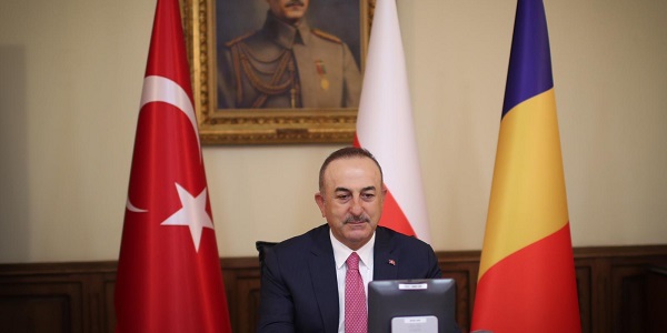 Participation of Foreign Minister Mevlüt Çavuşoğlu in the Trilateral Meeting of Ministers of Foreign Ministers of Turkey, Poland and Romania held via videoconference, 28 April 2020