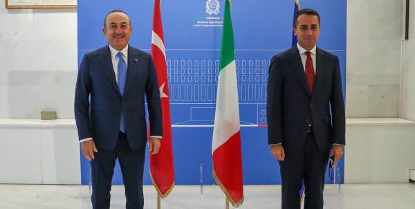 Visit of Foreign Minister Mevlüt Çavuşoğlu to Italy, 2 October 2020