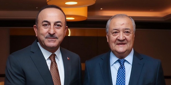 Meeting of Foreign Minister Mevlüt Çavuşoğlu with Foreign Minister Abdulaziz Kamilov of Uzbekistan, 13 October 2019