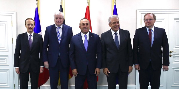 Meeting of Foreign Minister Mevlüt Çavuşoğlu with Interior Minister of Germany and European Union (EU) Commissioner for Migration, Home Affairs and Citizenship, 4 October 2019
