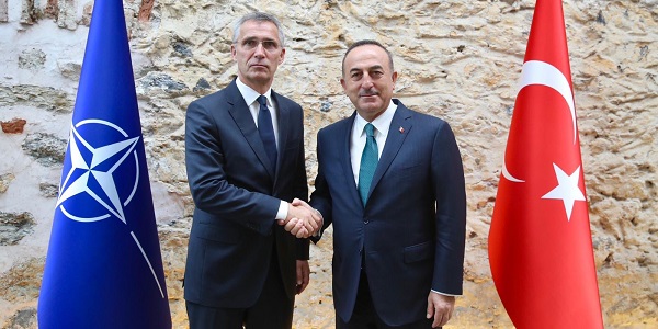 Meeting of Foreign Minister Mevlüt Çavuşoğlu with NATO Secretary General Jens Stoltenberg , 11 October 2019