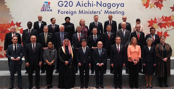 Visit of Foreign Minister Mevlüt Çavuşoğlu to Japan to attend the G20 Foreign Ministers’ Meeting, 22-23 November 2019