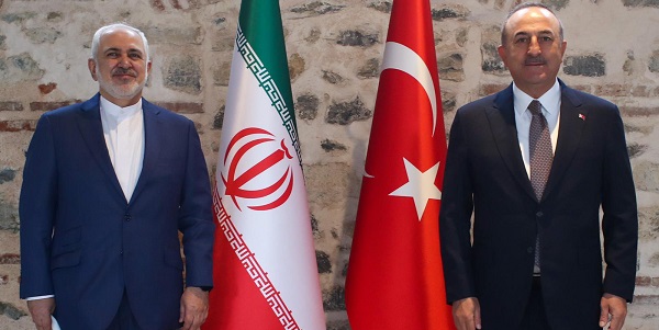 Meeting of Foreign Minister Mevlüt Çavuşoğlu with Foreign Minister Javad Zarif of Iran, 19 March 2021