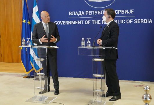 Statement of the Minister of Foreign Affairs, Nikos Dendias, following his meeting with the Minister of Foreign Affairs of Serbia, Nikola Selaković (Belgrade, 5 April 2021)