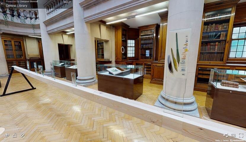 Virtual Reality tour of Yael Davids' work at Liverpool Central Library