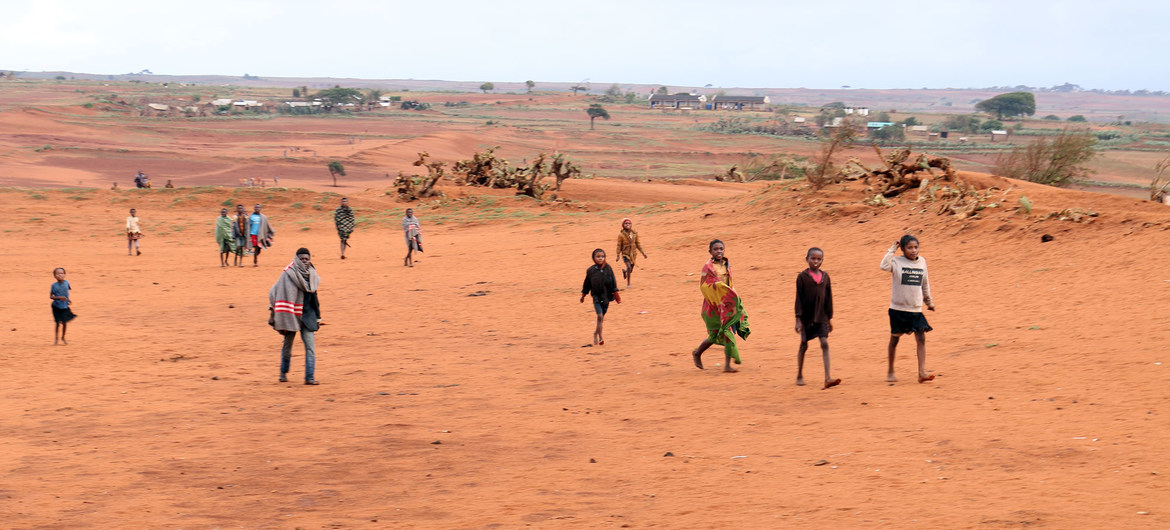 Climate change has led to creeping desertification in parts of southern Madagascar.