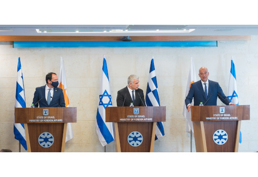 Minister of Foreign Affairs Nikos Dendias’ statement following the trilateral meeting with his Cypriot and Israeli counterparts, Nikos Christodoulides and Yair Lapid (Jerusalem, 22 August 2021)