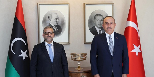 Meeting of Foreign Minister Mevlüt Çavuşoğlu with Khaled al-Mishri, President of the High Council of State of Libya, 9 September 2021