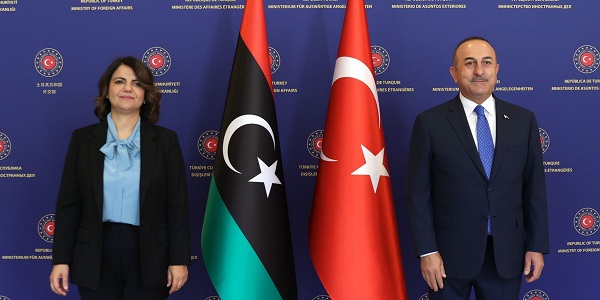 Meeting of Foreign Minister Mevlüt Çavuşoğlu with Foreign Minister Najla Mangoush of Libya, 14 October 2021