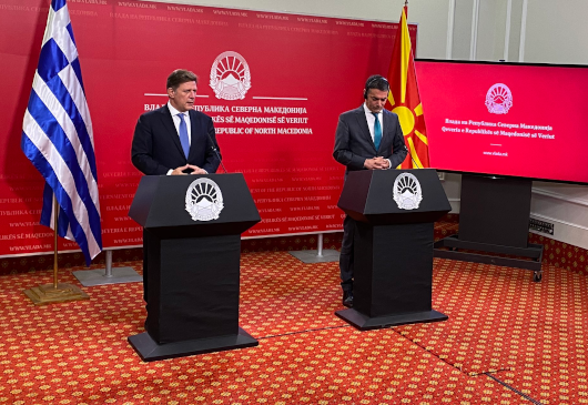 Statements by Alternate Minister of Foreign Affairs Miltiadis Varvitsiotis, following his meeting with the Deputy Prime Minister for European Affairs of the Republic of North Macedonia, Nikola Dimitrov (Skopje, 14.10.2021)