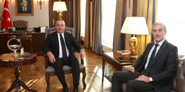 Meeting of Foreign Minister Mevlüt Çavuşoğlu with İsmail Demir, President of Defense Industries, 9 November 2021