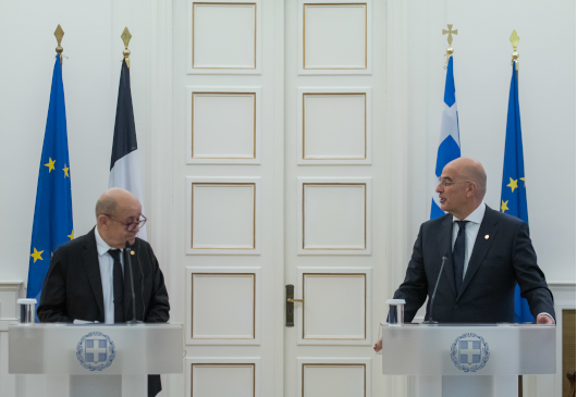 Minister of Foreign Affairs Nikos Dendias’ statement following his meeting with his French counterpart, Jean-Yves Le Drian (Athens, 19.11.2021)