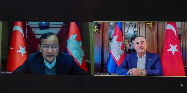 Meeting of Foreign Minister Mevlüt Çavuşoğlu with Foreign Minister Prak Sokhonn of Cambodia, 27 February 2022