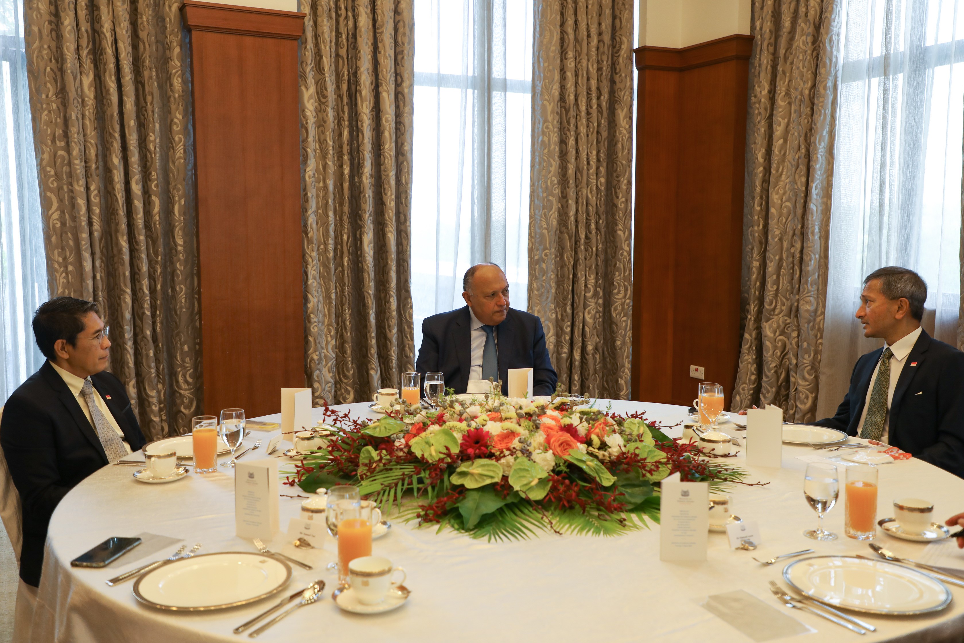 FM Shoukry Breakfast with Min and 2Min