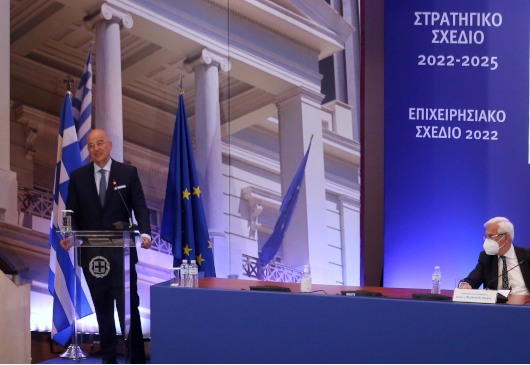 Minister of Foreign Affairs Nikos Dendias’ address at the presentation of the Strategic Plan 2022-2025 and digital transformation projects of the Greek Ministry of Foreign Affairs (07.07.2022)
