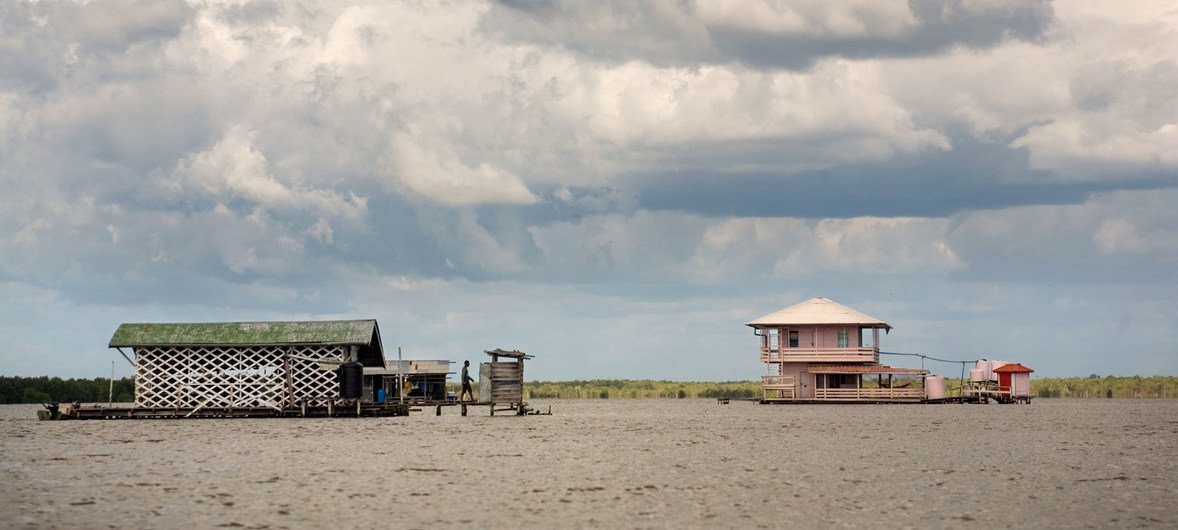 Much of Suriname's coastal area is low-lying and susceptible to natural disasters. 