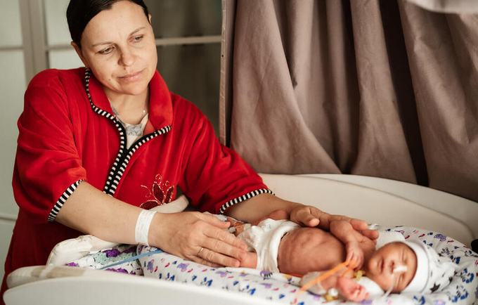 Nataliia was four months pregnant when the war in Ukraine started. 
