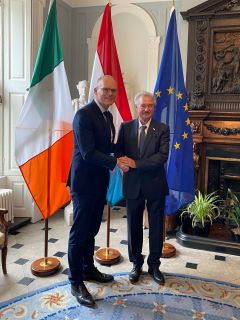Simon Coveney, Minister for Foreign Affairs and Defence and Jean Asselborn, Minister of Foreign and European Affairs