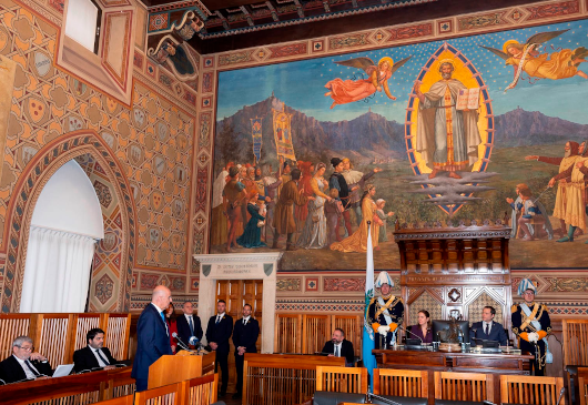 Minister of Foreign Affairs Nikos Dendias’ speech before Government Officials of San Marino in Palazzo Pubblico (San Marino, 16.01.2023)