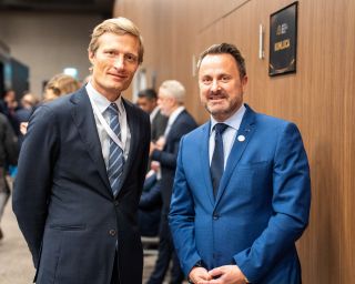 (fr. l. to r.) Carl Skau, Deputy Executive Director, Coo, World Food Programme; Xavier Bettel, Minister for Foreign Affairs and Foreign Trade and Minister for Cooperation and Humanitarian Affairs