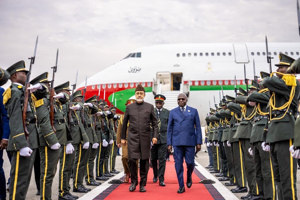 Sultan Haitham Arrives in Angola