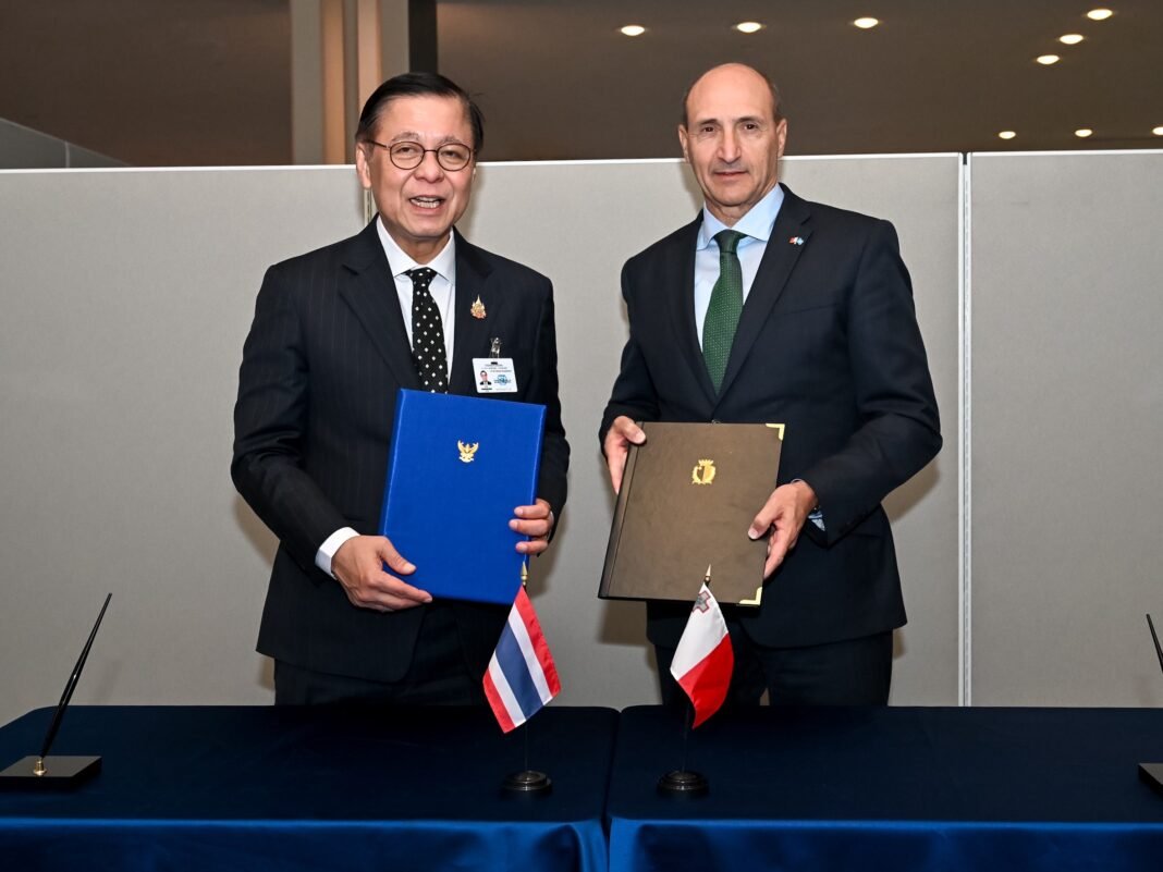 Thai Minister Co-signs MoU with Malta on Political Consultation Thai Minister Co-signs MoU with Malta on Political Consultation