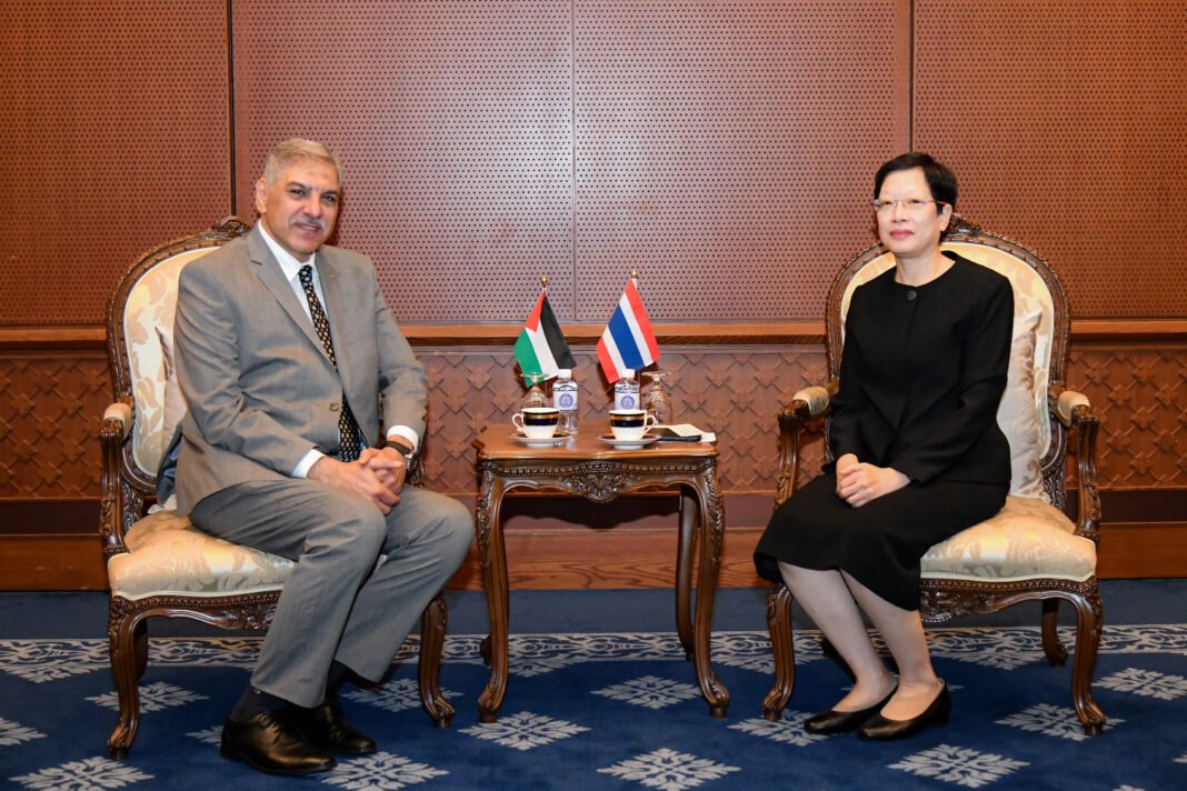 Thailand Minister Meets Palestinian Ambassador to Discuss Cooperation Thailand Minister Meets Palestinian Ambassador to Discuss Cooperation