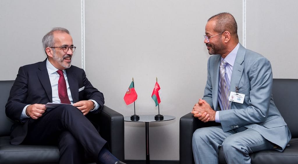 Minister Albusaidi Meets Rangel at UNGA Minister Albusaidi Meets Rangel at UNGA