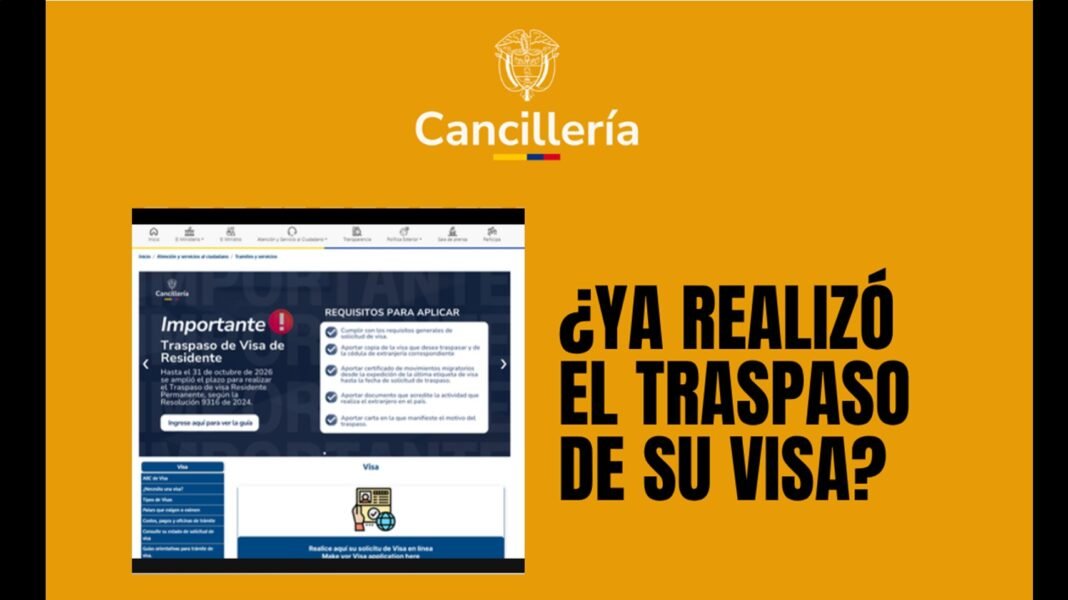 Colombia Urges Visa Holders to Complete Update by October Colombia Urges Visa Holders to Complete Update by October