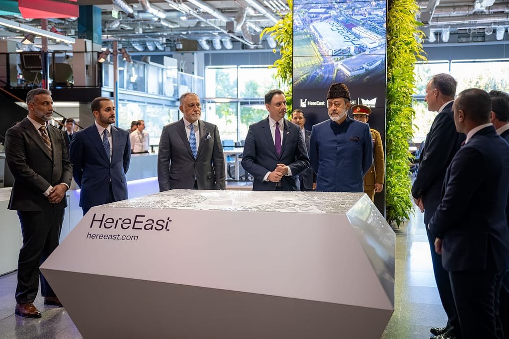 Sultan Haitham Visits Here East Campus in London Sultan Haitham Visits Here East Campus in London