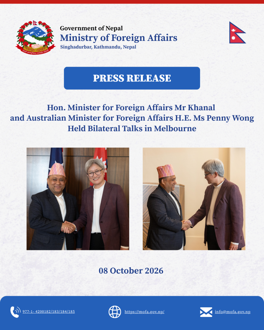 Minister Khanal Discusses Rail Funding Minister Khanal Discusses Rail Funding