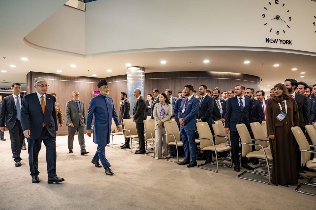 Sultan Haitham Meets Tokayev at Business Forum Sultan Haitham Meets Tokayev at Business Forum